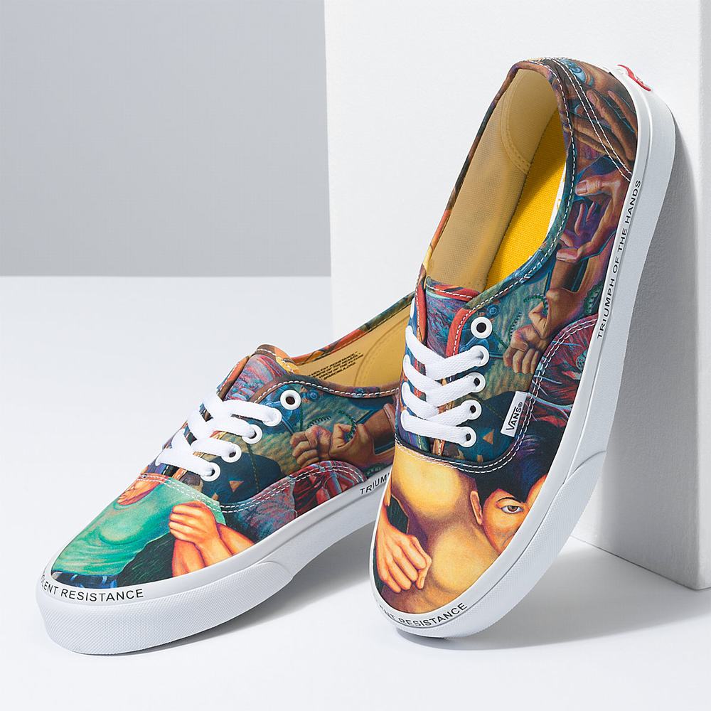 Fashion Vans Casual Shoes - X MOCA Judy Baca Authentic Mens Multicolor